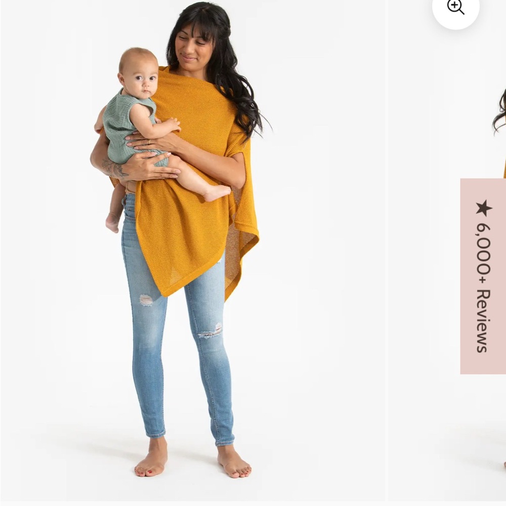 Mustard Yellow Nursing Cover - We Are Amma